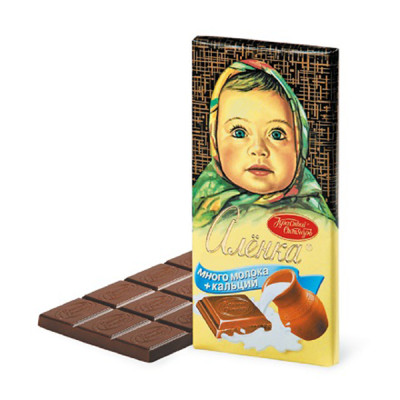 Шоколад Алёнка много молока, 100 гр