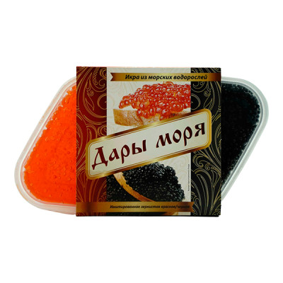 Икра имитированная зернистая «Дары моря» ассорти 200 г
