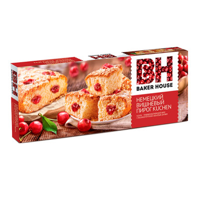 Немецкий вишневый пирог КЮХЕН Baker House 350 г