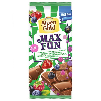 Шоколад “Alpen Gold” MAXFUN 150г