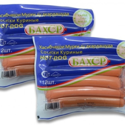 Сосиски Куриные " БАХОР " кабуд 400 Г