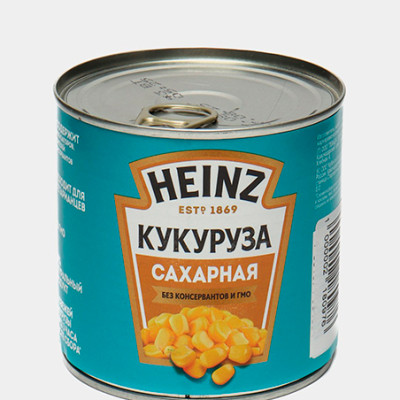 Кукуруза сахарная Heinz без консервантов и ГМО ж/б 340 г