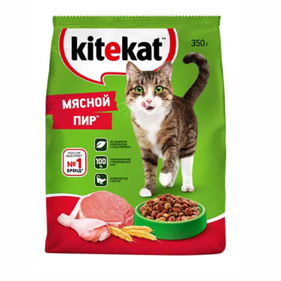 Сухой корм "Kitekat" для кошек Мясной пир 350 г