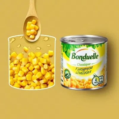 Кукуруза сладкая "Bonduelle" 425 мл