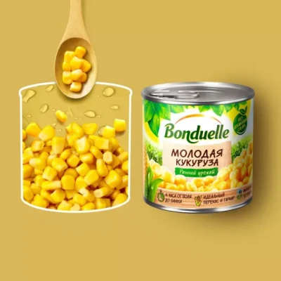 Молодая кукуруза "Bonduelle" 425 мл