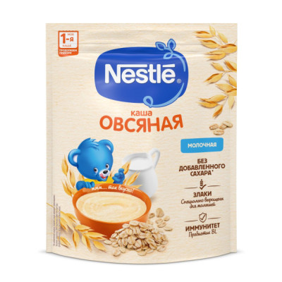 "NESTLÉ®" Молочная овсяная каша с яблоком, с 5 месяцев, 200 г
