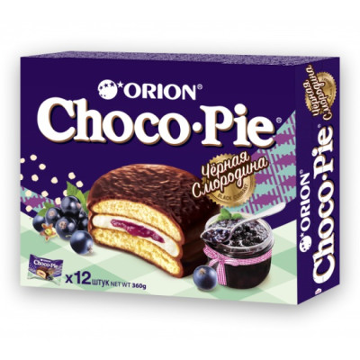 Пирожное ORION "Choco Pie" Черная смородина 360 г