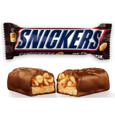 Шоколадный батончик "SNICKERS" 50,5 г