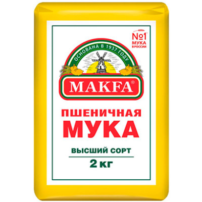 Пшеничная Мука Макфа / Makfa 2 кг