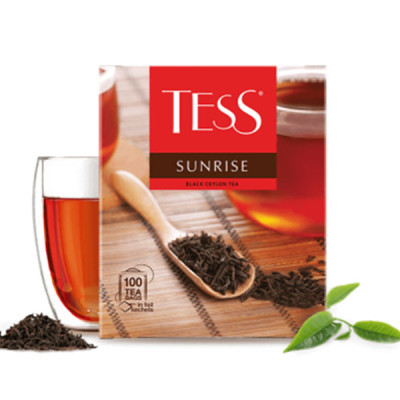 Черный цейлонский чай "TESS" Sunrise в пакетиках 100шт