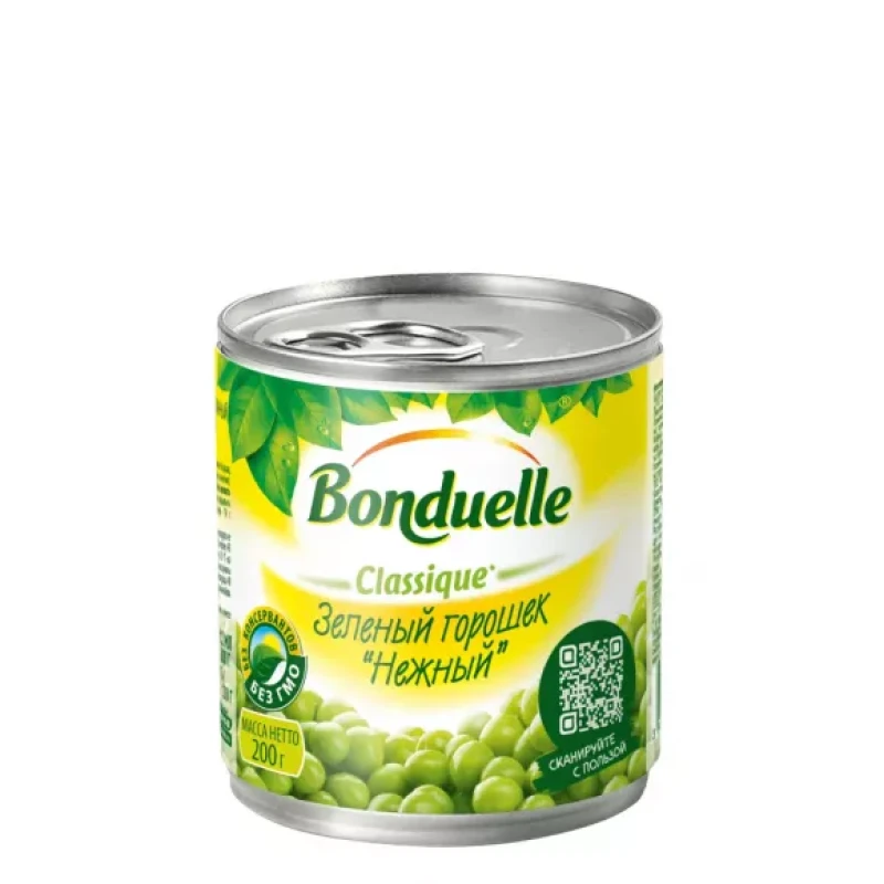 Зеленый горошек "Bonduelle" «Нежный» 212 мл